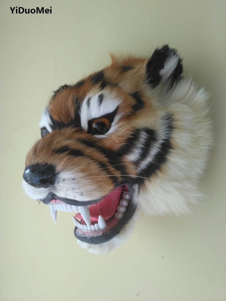 Head Racket Boom - Büyük 24x20cm yapay kaplan kafası modeli,