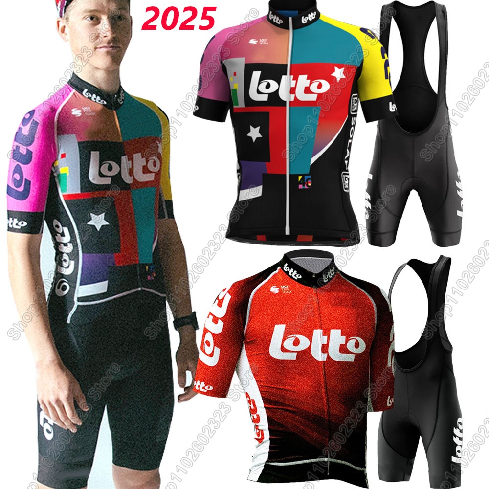 Padded Cycling Shorts - Loto takımı 2025 bisiklet forması seti