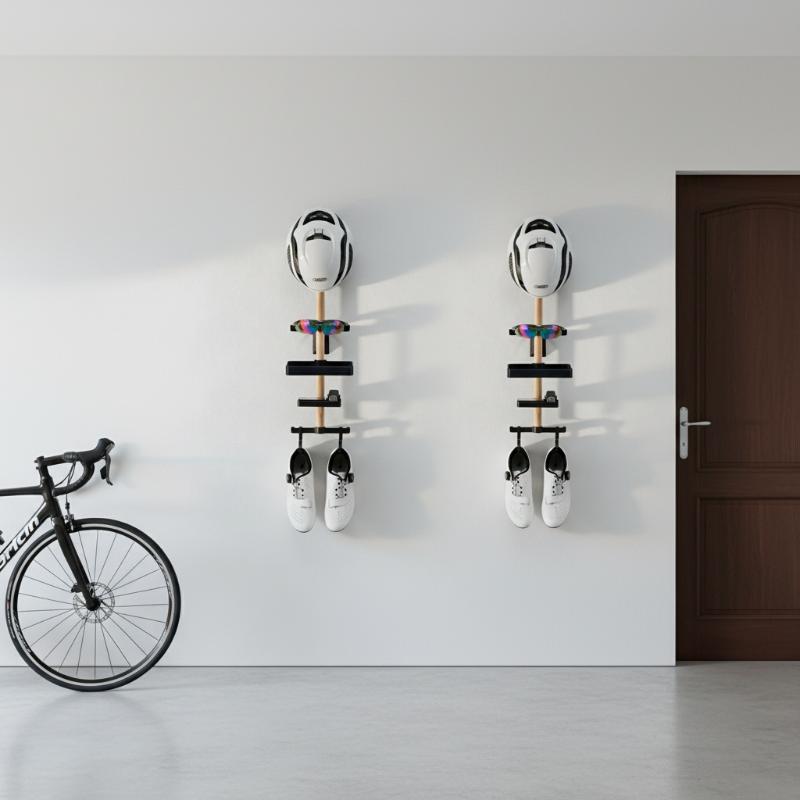 Cycling Gear Organizer Wall - Bisiklet Masaüstü Düzenleyici Teşhir Standı 1