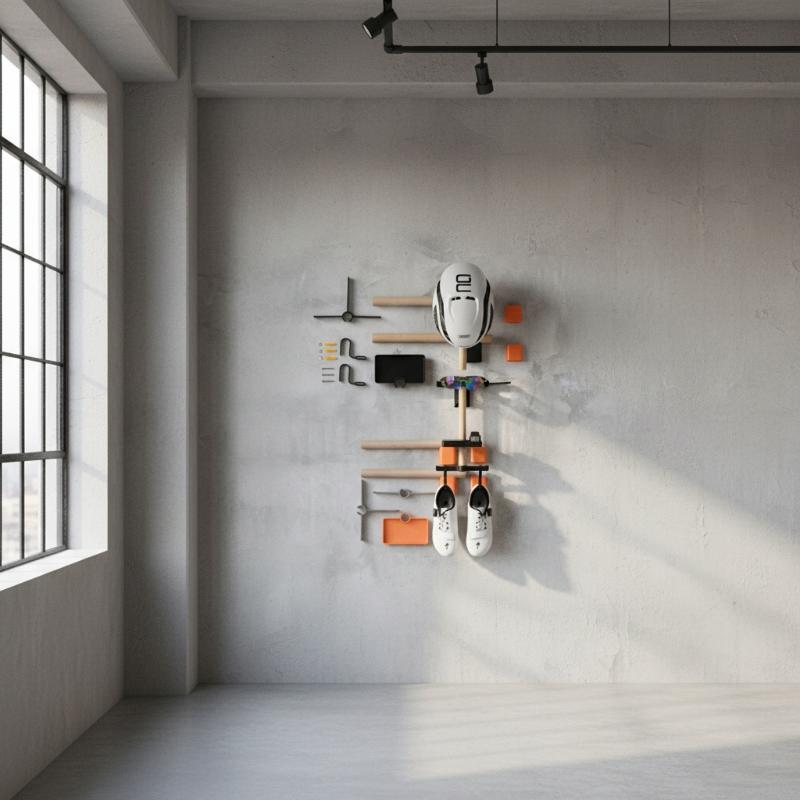 Cycling Gear Organizer Wall - Bisiklet Duvar Depolama Ünitesi 1 Set