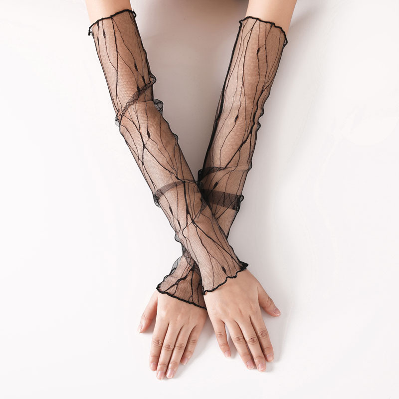 Cycling Gloves - Örgü buz kollu kadın yaz uzun