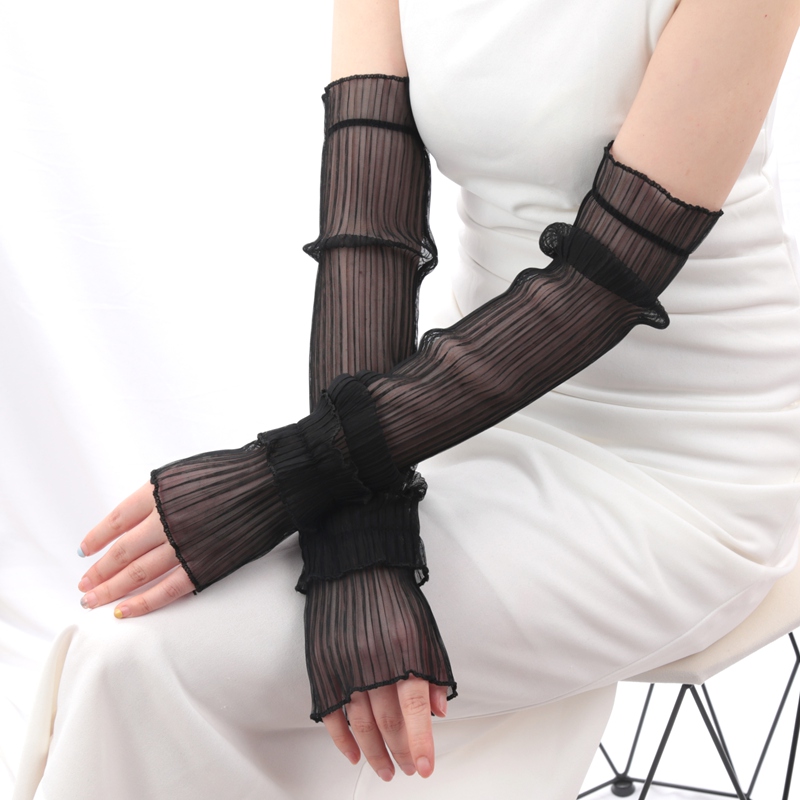 Cycling Gloves - 1 çift Buz Ipek Uzun Kollu