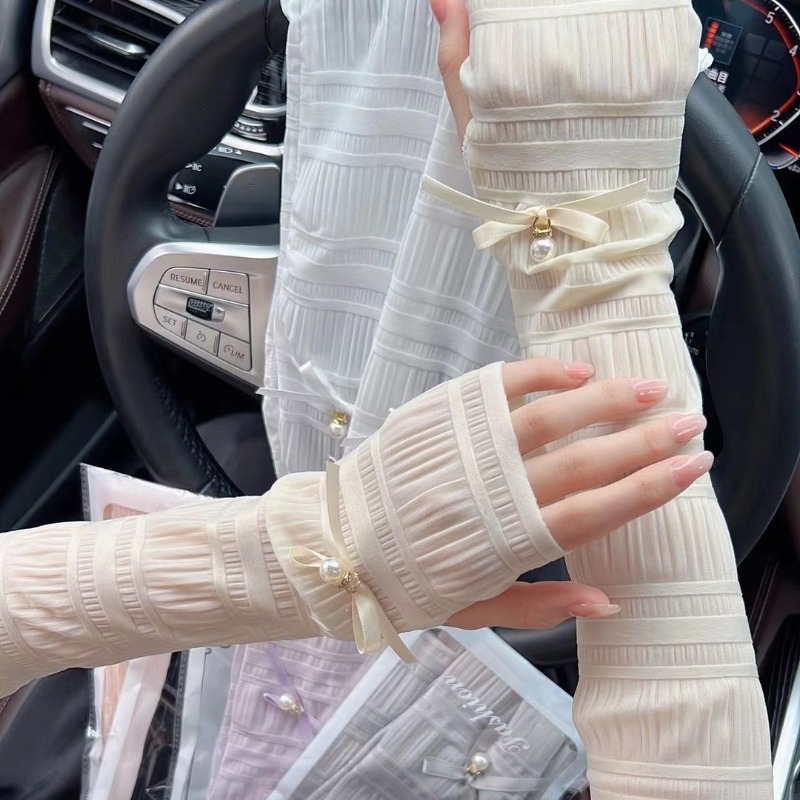 Cycling Gloves - Kadınlar İçin Yazlık Güneş Korumalı Uzun