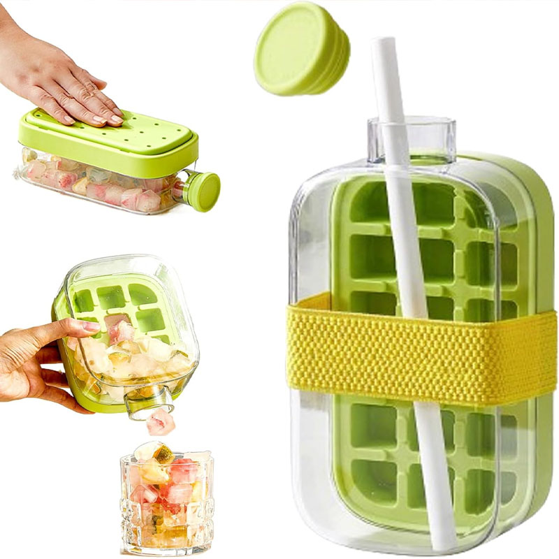 Water Bottle Holder - 2'si 1 Arada Buz Kalıplı, Temassız