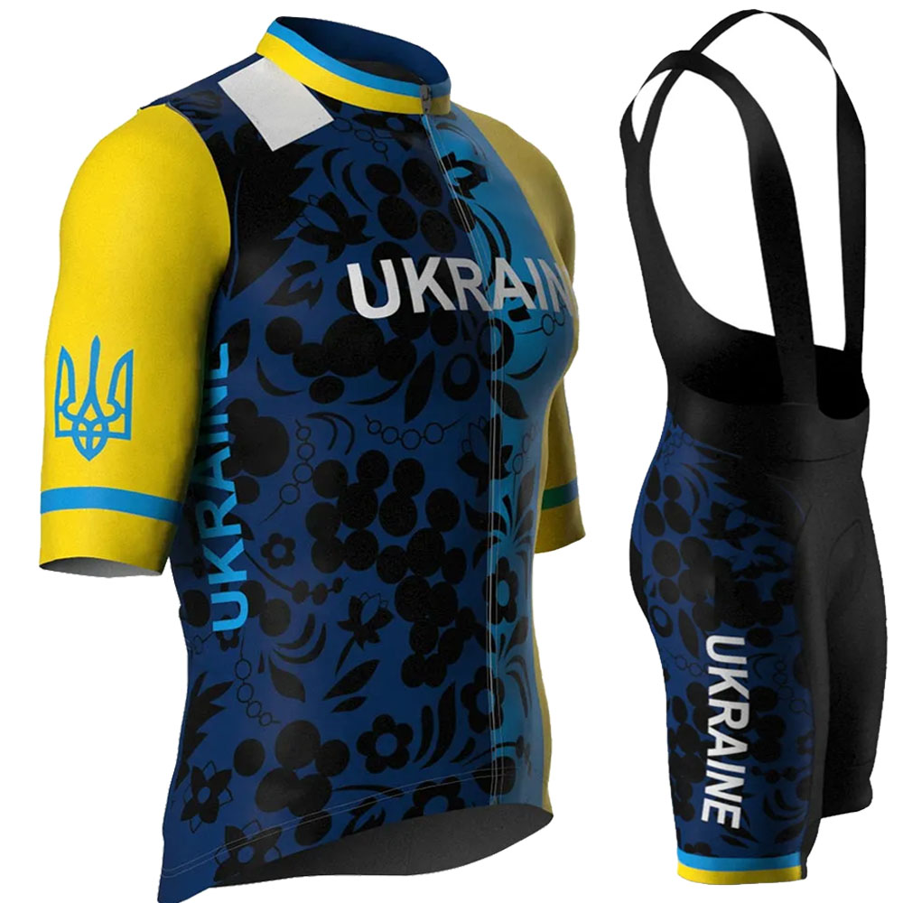 Padded Cycling Shorts - Ukrayna Milli Takımı 2026 Bisiklet Forması