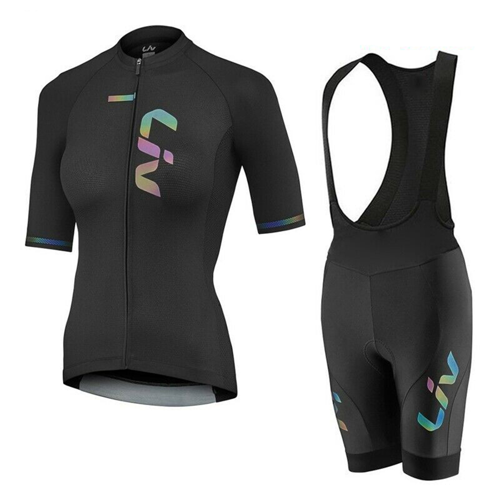 Padded Cycling Shorts - LIV yaz bisiklet Jersey Bib şort