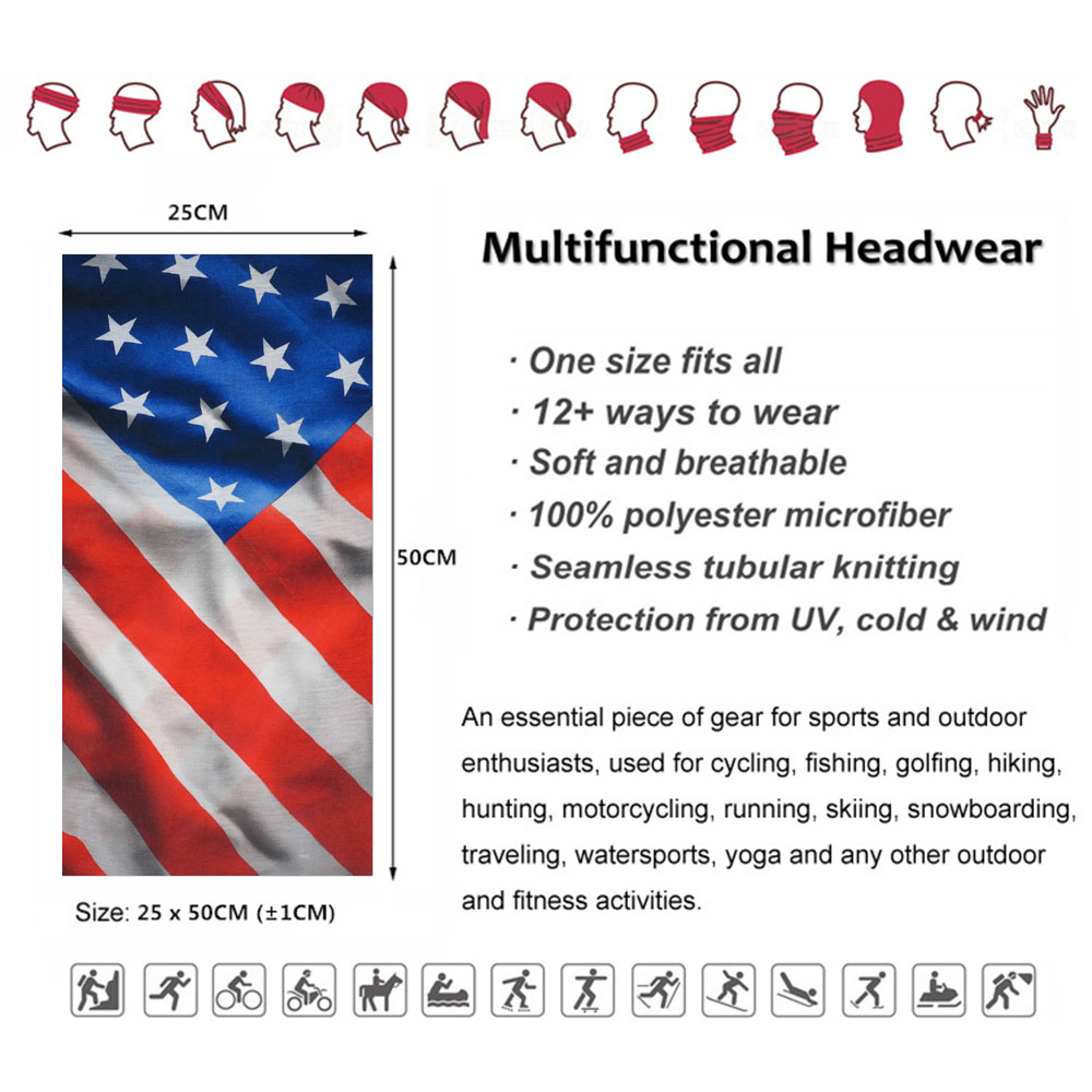Abd bayrağı desen güneş koruyu - Cycling Gear For Men incelemesi ve fiyatı