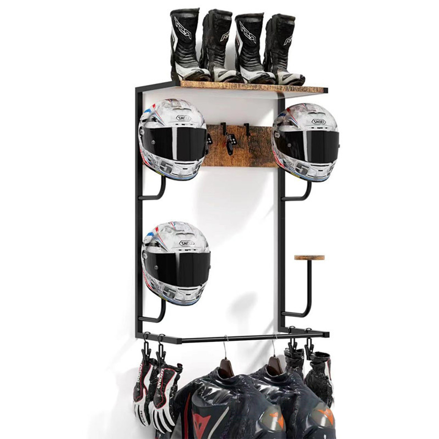 Motosiklet Kaskı Tutucu, 4 Eld - Cycling Gear Organizer Wall incelemesi ve fiyatı
