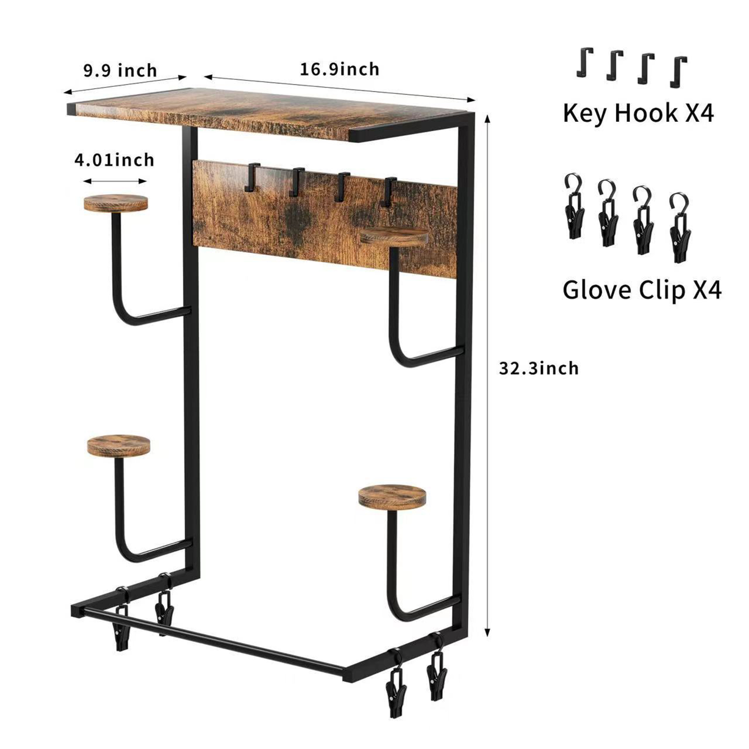 Motosiklet Kaskı Tutucu, 4 Eld - Cycling Gear Organizer Wall incelemesi ve fiyatı