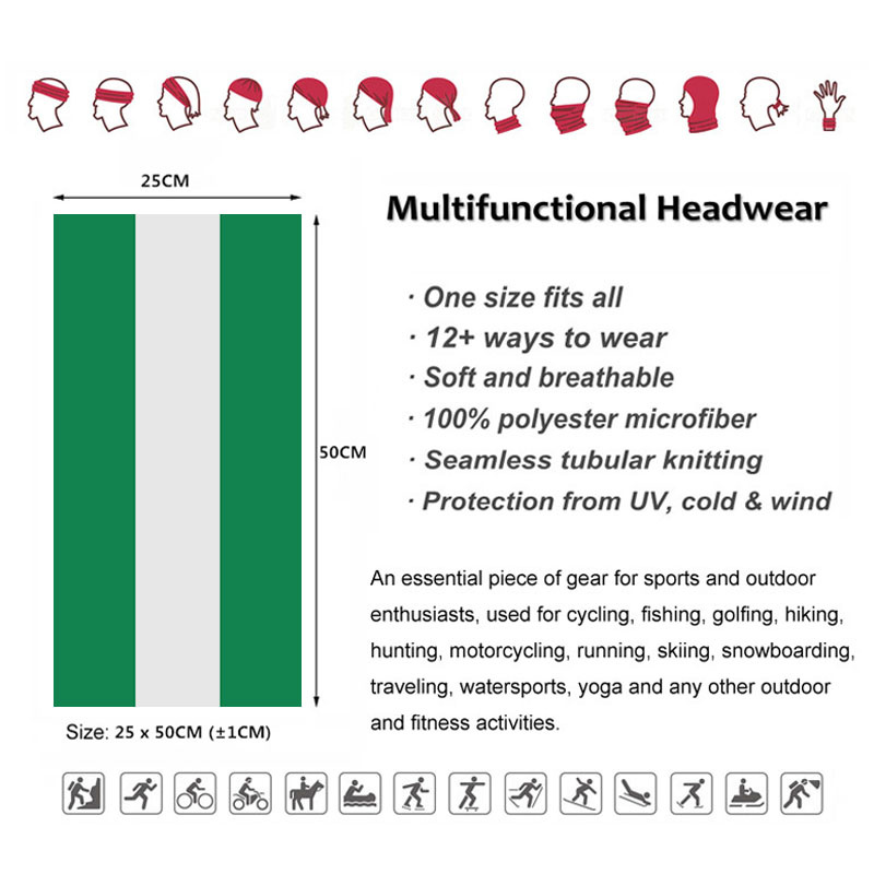 Nijerya Bayrağı Bandana Kadın  - Cycling Gear For Men incelemesi ve fiyatı
